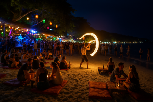 เกาะเสม็ดกับชีวิตกลางคืน แสงสี ดนตรี และบรรยากาศสุดมันส์